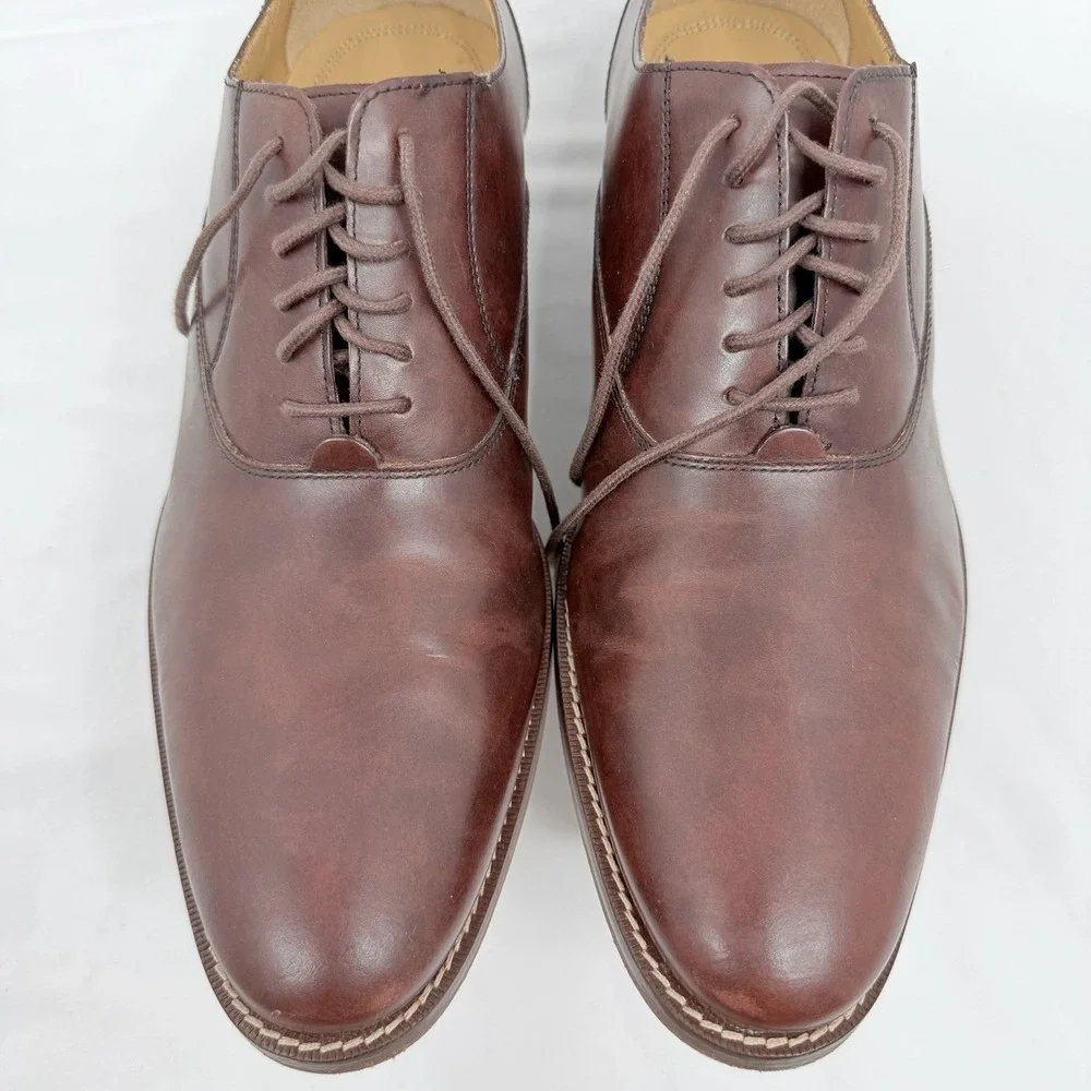 Cole Haan Oxford Men's Dress Shoes Brown Leather  Size 10.5 M